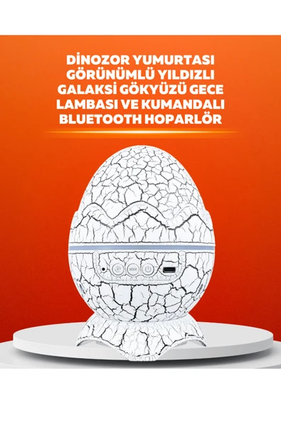 Dinozor Yumurtası Tasarımlı Projektörlü Gece Lambası ürün görseli 1