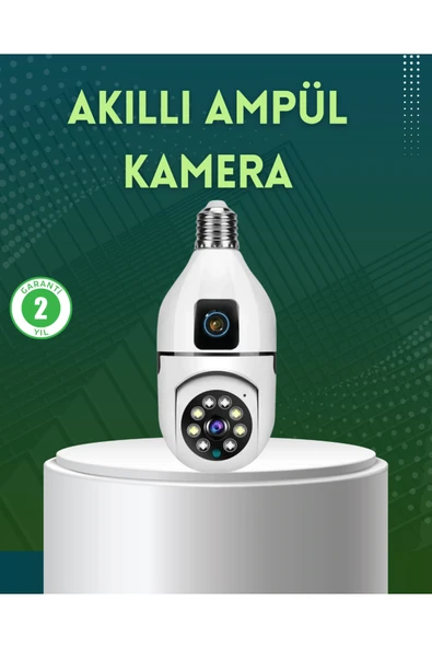360 Derece Panoramik WiFi Kamera – Full HD Ev Güvenlik Sistemi ürün görseli 1