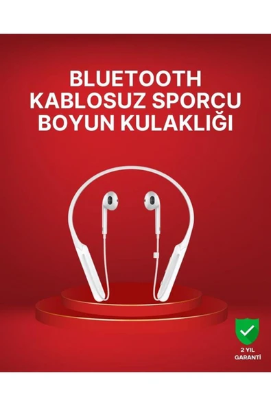 Boyun Askılı Kablosuz Kulaklık  Uzun Süreli Batarya Performansı ürün görseli 1