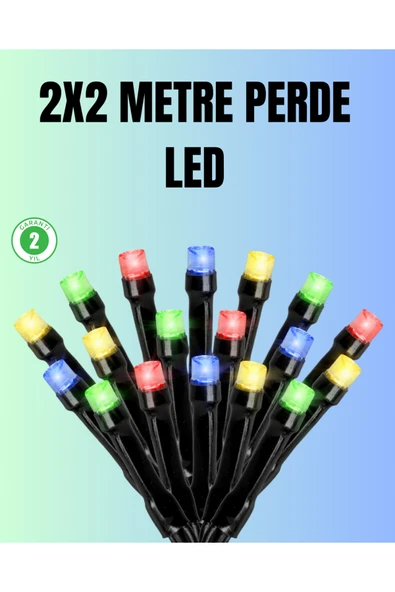 Su Geçirmez Pil Çalışan LED Perde Işık – İç ve Dış Mekan ürün görseli 1