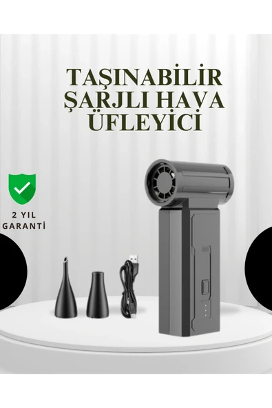 Taşınabilir Şarjlı Güçlü Hava Üfleme Aleti Çok Yönlü Kullanım ürün görseli 1