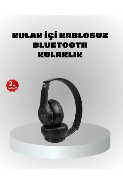 Kablosuz Bluetooth Kulaklık – TF Kart, AUX, Mikrofonlu, Suya Dayanıklı, 10m Menzil ürün görseli 1