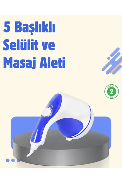 Elektrikli Yağ Yakıcı Masaj Aleti 5 Başlıklı Vücut Şekillendirici ürün görseli 1