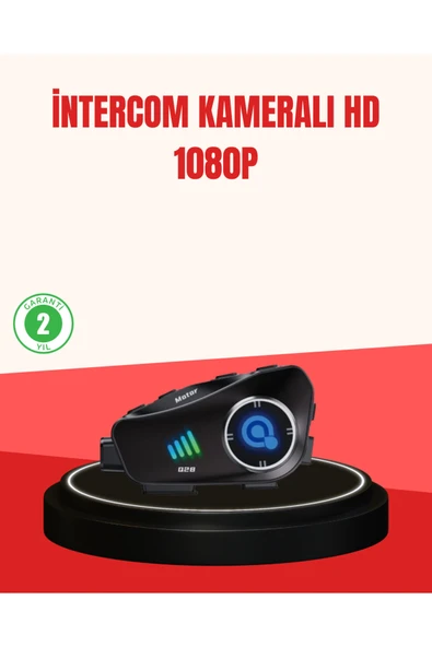 Q28 Kameralı Motosiklet Kask Kulaklık Bluetooth 5.3 Su Geçirmez 1080P HD ürün görseli 1