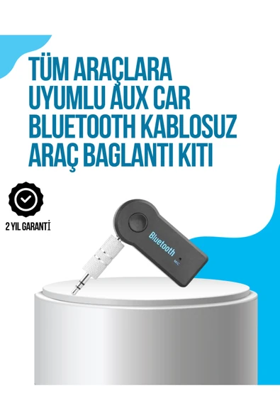 Araç İçi Bluetooth AUX Müzik ve Telefon Görüşmesi Adaptörü ürün görseli 1