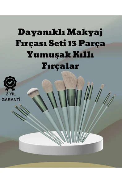 umuşak Kıllı Estetik Tasarımlı 13'lü Makyaj Fırçası Seti Günlük ve Profesyonel Kullanım ürün görseli 1