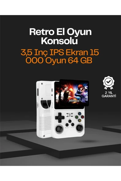 Taşınabilir Retro Oyun Konsolu – 15.000 Oyun, 64 GB Depolama, IPS Ekran ürün görseli 1