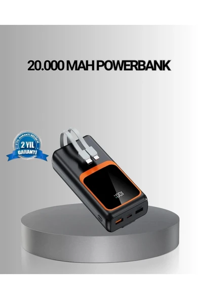 Powerbank 20000 mAh Yüksek Kapasiteli ve 22.5W Hızlı Şarj Destekli ürün görseli 1