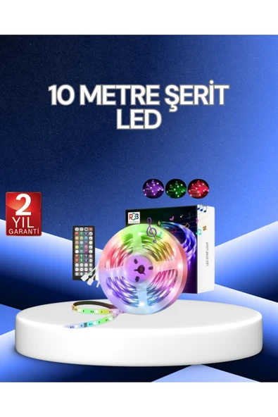 10 Metre Smart Şerit Led Bluetooth Telefon Kontrollü USB Enerjili ürün görseli 1