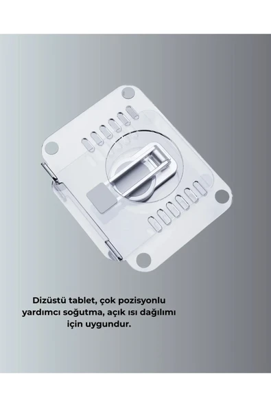 Taşınabilir Katlanır Tablet Braketi Masaüstü Stand - Resim 3