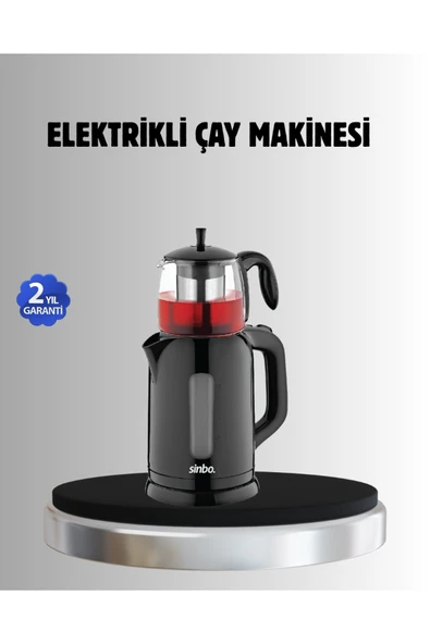 Sinbo STM 5840 Elektrikli Çay Makinesi 1800W Cam Demlik ve Sıcak Tutma Özellikli ürün görseli 1