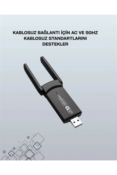 Realtek Chipsetli 5G Destekli Yüksek Hızlı Ağ Adaptörü ürün görseli 1