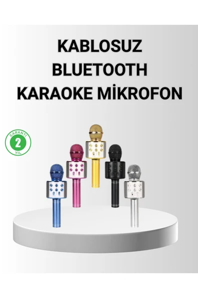 Bluetooth Karaoke Mikrofon – Yüksek Ses Kalitesi, Yankı Efektli, Uzun Ömürlü Pil ürün görseli 1