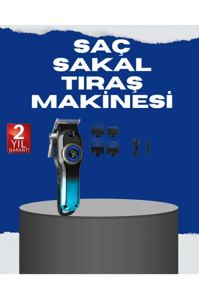 USB Type-C Şarjlı Kablosuz/Kablolu Erkek Tıraş Makinesi ürün görseli 1