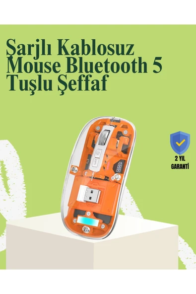 Kablosuz, Sessiz, Ergonomik ve Şarjlı Fare - Gelişmiş Çoklu Cihaz Desteği ürün görseli 1