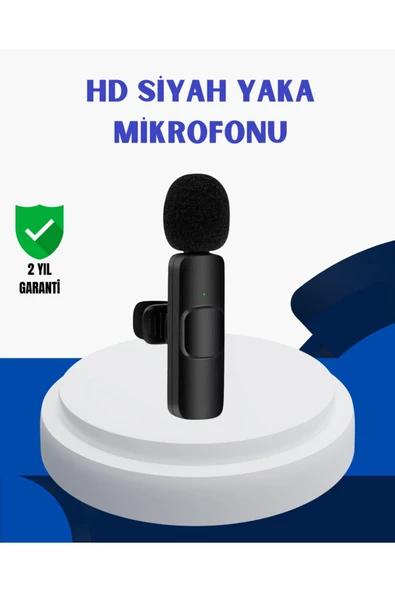 iPhone İçin Çift Mikrofonlu Telsiz Yaka Mikrofonu 360 Derece HD Ses ürün görseli 1