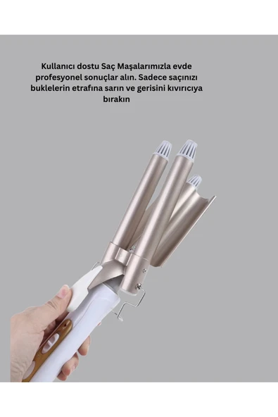 Profesyonel Kullanıma Uygun Bukle Maşası - Resim 2