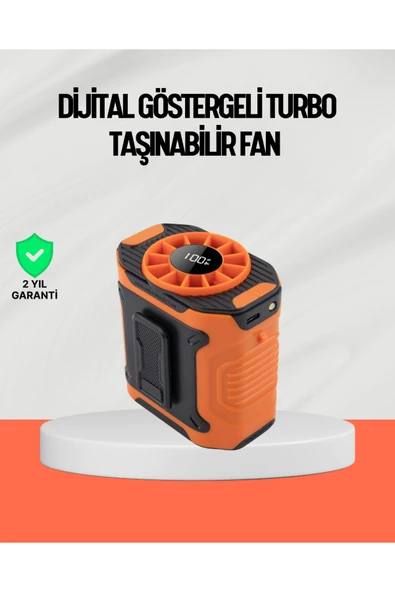 USB Şarjlı Güçlü Hız Ayarlı El ve Bel Fanı ürün görseli 1