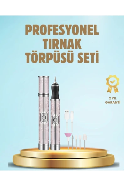 Elektrikli Tırnak Törpüsü Ayarlanabilir Hızlı Manikür Pedikür Cihazı ürün görseli 1