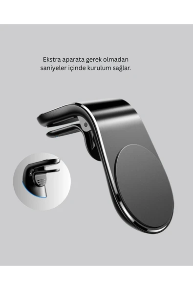 Mini Manyetikli Araç Telefon Tutucu - Resim 4