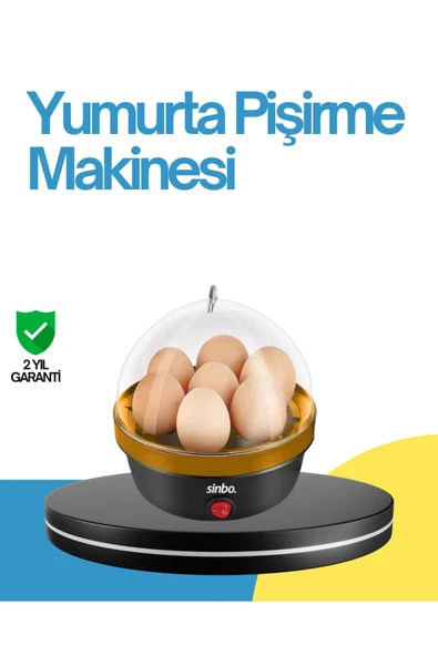 7 Yumurta Kapasiteli Yumurta Pişirme Makinesi Rafadan Orta ve Katı ürün görseli 1
