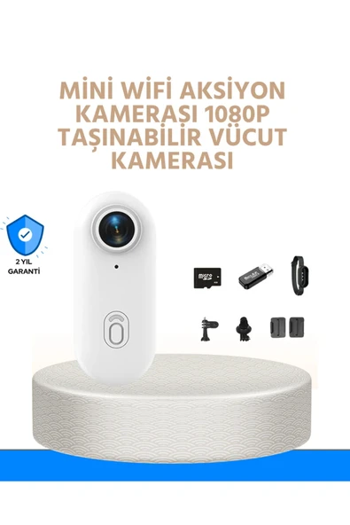 Suya ve Darbeye Dayanıklı Kompakt Spor Kamera 1080P ürün görseli 1