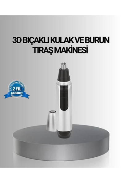 Kişisel Burun ve Kulak Tıraş Makinesi 3D Kavisli Bıçak ve Kompakt Tasarım ürün görseli 1