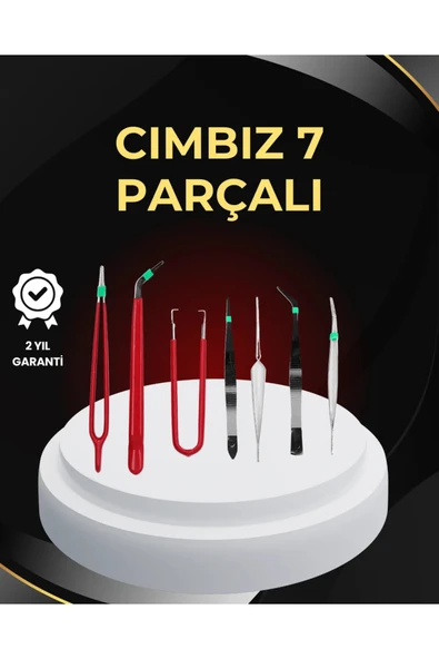 Model Yapımı ve Anakart Tamiri İçin Hassas 7’li Cımbız Seti ürün görseli 1