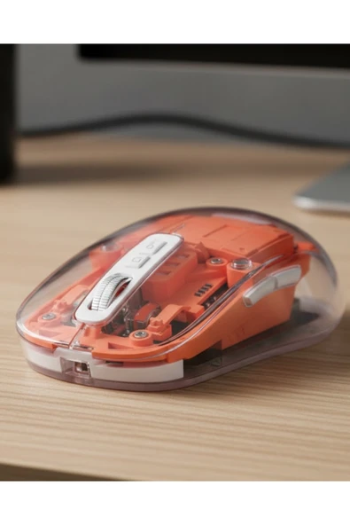 Şeffaf Kablosuz Mouse Bluetooth Bağlantılı Sessiz Tıklama ürün görseli 1