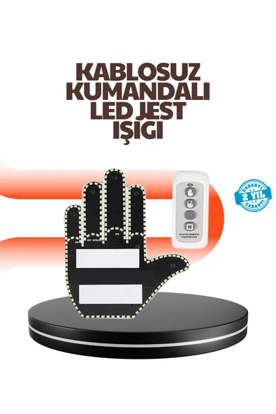 Araç İçin Eğlenceli LED El İşareti Işığı ürün görseli 1