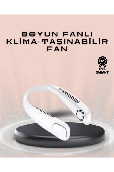 Giyilebilir Sessiz Fan | 224g Hafif, Bladeless Güvenli Tasarım, 5 Vitesli Soğutma, USB Şarjlı Fan ürün görseli 1