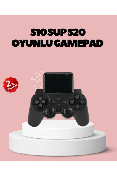 HDMI TV Bağlantılı Orijinal S10 Gamepad 520 Oyunlu 2025 Seri Oyun Konsolu ürün görseli 1