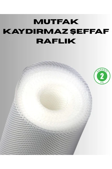 Kaydırmaz şeffaf raflık çekmece örtüsü 45x300 cm ürün görseli 1