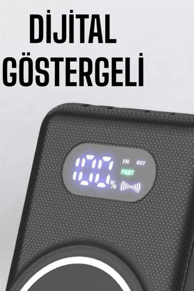 10.000 Mah Powerbank 4 Portlu Hızlı Şarj Dijital Göstergeli ürün görseli 1