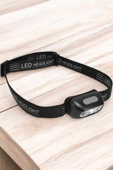 Kafa Lambası Kamp Lambası Led Işık Şarjlı Ayarlanabilir - Resim 5