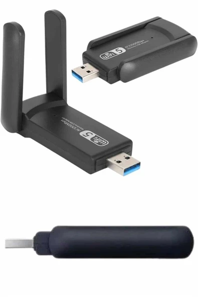 Wifi Alıcı Dual Band Usb 3.0 Adaptör Kablosuz Windows 7/8/10/11 ürün görseli 1