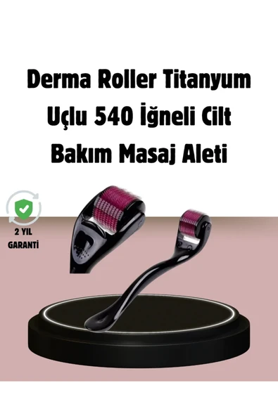 Dermaroller Titanyum 540 İğneli 1 mm Cilt Yenileme ve Anti Aging Etkisi ürün görseli 1