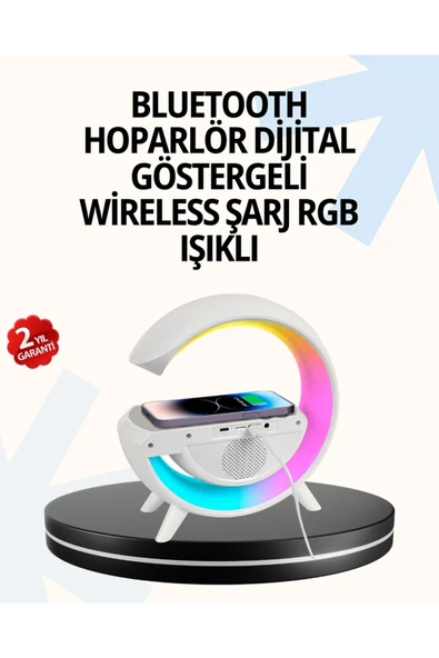 15W Hızlı Şarj Destekli LED Atmosfer Işığı ve Alarm Fonksiyonlu Lamba ürün görseli 1