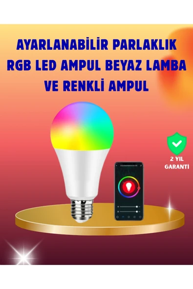 Enerji Verimli Akıllı LED Ampul, Uzaktan Kontrol Özellikli ürün görseli 1