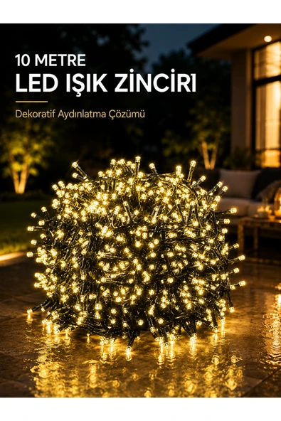 10 Metre Gün Işığı Led Işık Hafif ve Taşınabilir Özel Günler İçin ürün görseli 1