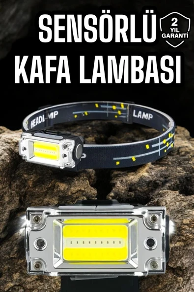 Kafa Lambası Led Fener Pratik Taşınabilir Ayarlanabilir USB Şarjlı ürün görseli 1
