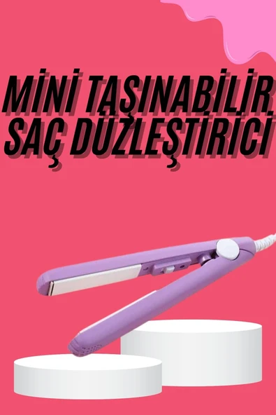 Saç Düzleştirici Pürüzsüz Parlaklık Seyahat Tipi Taşınabilir Seramik Kaplama ürün görseli 1