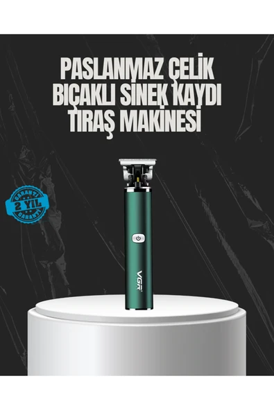 Paslanmaz Çelik Başlıklı Su Geçirmez Şarjlı Saç Kesme Makinesi ürün görseli 1