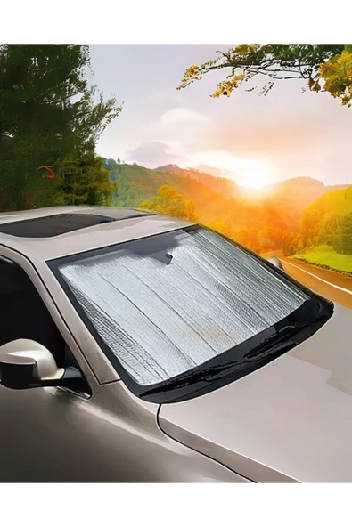 Araç Ön Cam Güneşlik Katlanabilir UV Koruma Ford Focus Renault Megane Skoda Superb Honda Civic ürün görseli 1