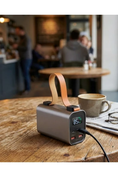 50000mAh Süper Fast Charge LED Işıklı Taşınabilir Power Bank ürün görseli 1