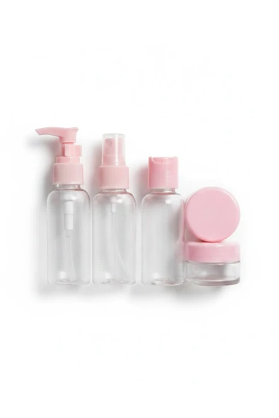 5Lİ SEYAHAT ŞİŞESİ PEMBE - Resim 5