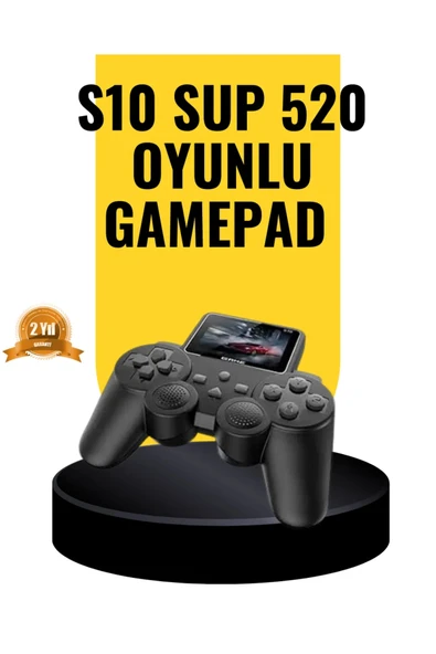 2025 A Kalite S10 Gamepad 520 Oyunlu TV Bağlantılı Retro Atari Konsolu ürün görseli 1
