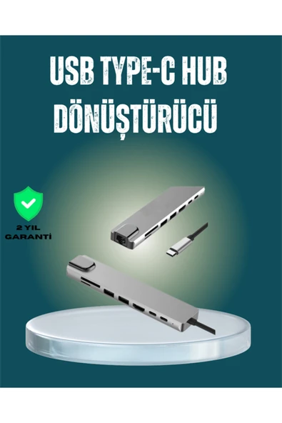 USB‑C Çoklu Bağlantı Merkezi – 5 Gbps, 100‑240 V, Sağlam Eloksal Tasarım ürün görseli 1