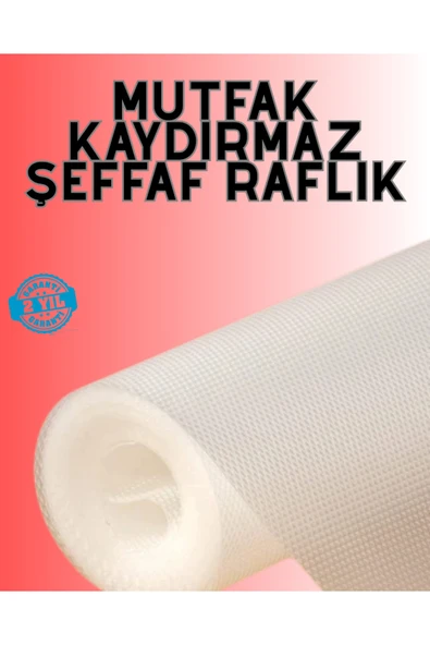 Eva malzemeden kaydırmaz şeffaf raflık buzdolabı kaplaması ürün görseli 1
