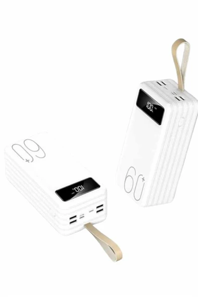 Powerbank 60.000 Mah Taşınabilir Şarj Hızlı El Fenerli Dijital Göstergeli ürün görseli 1